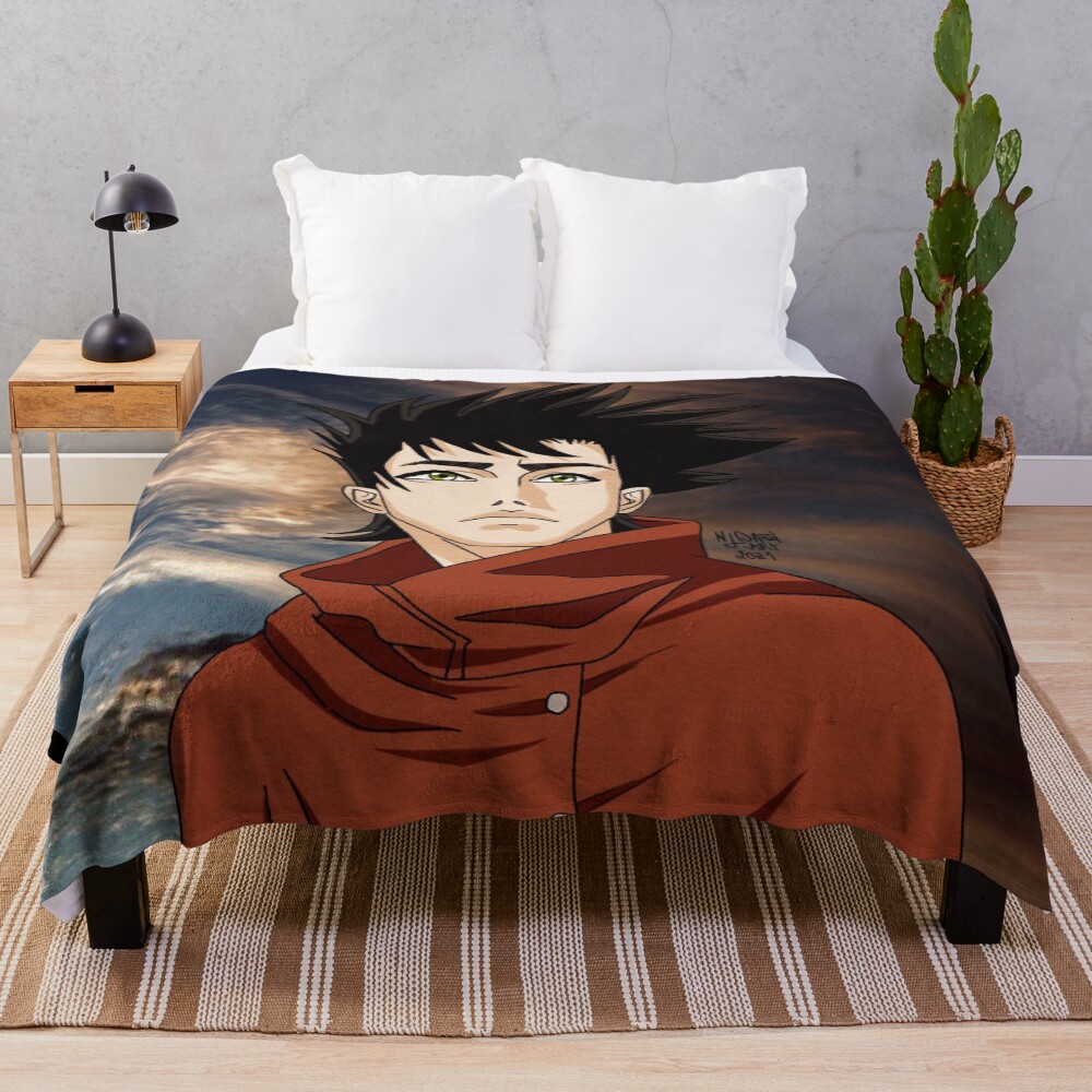 Vincent Law The Troubled Hero Throw Blanket