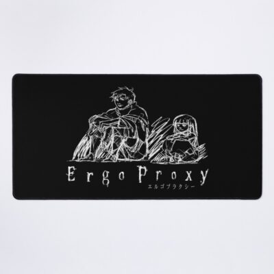 Vincent And Pino Ergo Proxy White Print Mouse Pad