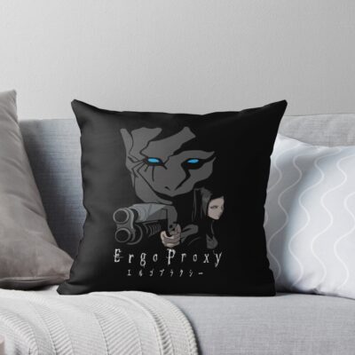 Ergo Proxy Re-l Mayer Vintage Design Throw Pillow